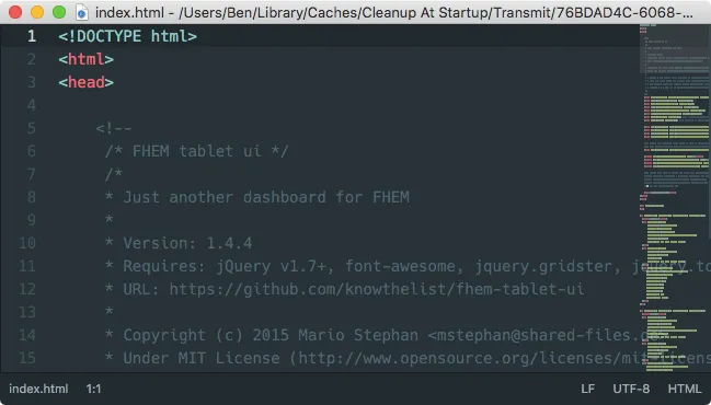 fhem tablet-ui atom editor index.html