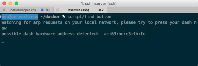amazon dash button ifttt linux