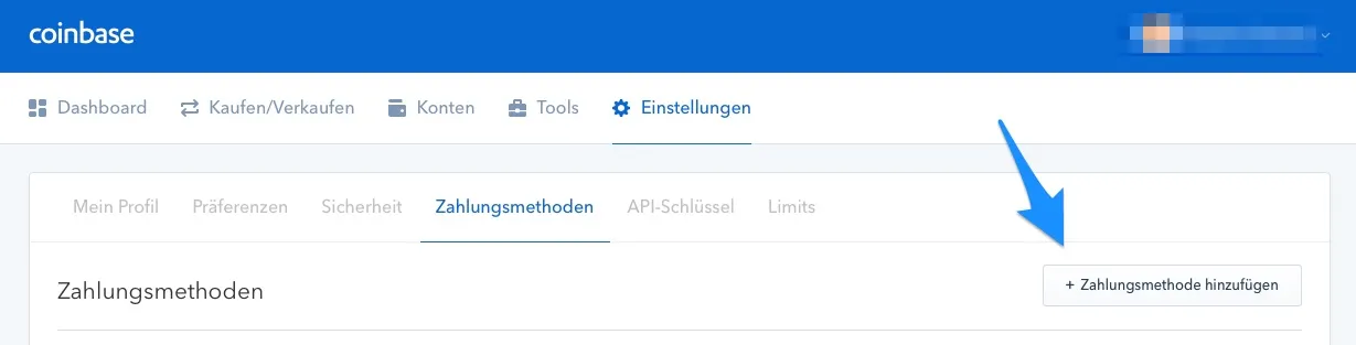 Zahlungsmethode Kreditkarte Bankkonto SEPA - coinbase binance tron ripple verge bitcoin ethereum einfach kaufen