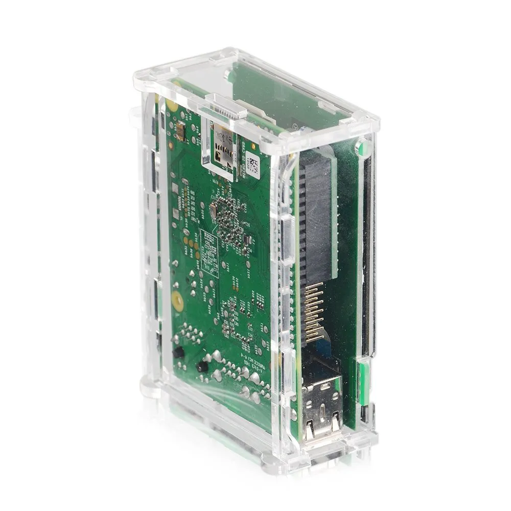Raspberry Pi 2 Transparentes Gehäuse mit Lüfter