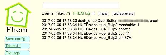 FHEM Dash Button arp notify dash_dhcp