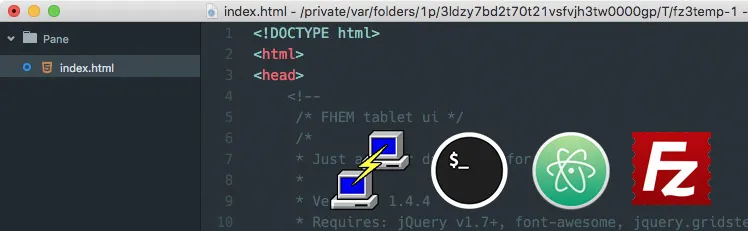 FHEM Tablet UI #2:  wie index.html anpassen/bearbeiten