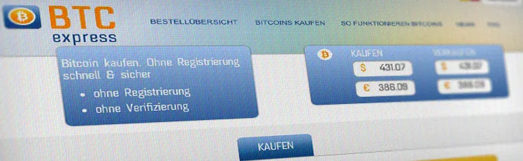 Erfahrung: Bitcoins auf BTCexpress.net kaufen "ohne Registrierung"