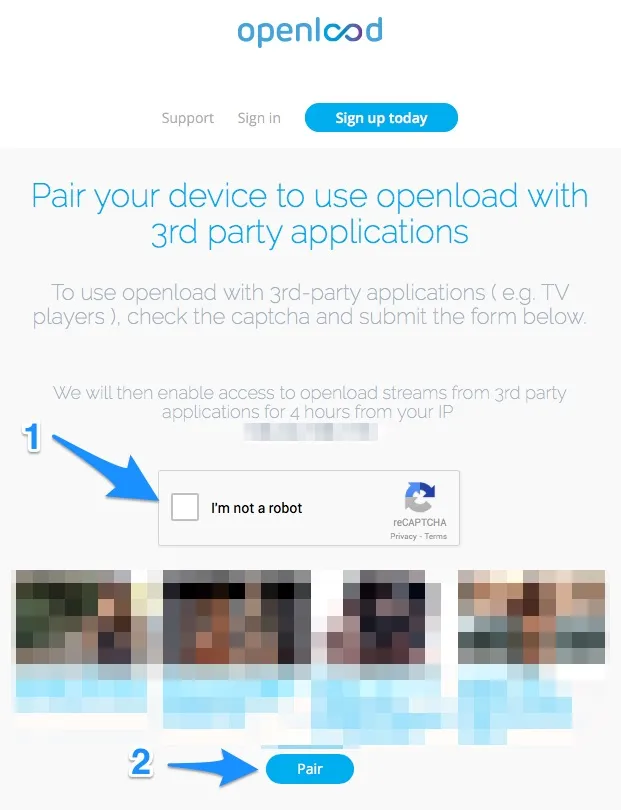 xStream openload thevideo pair stream
