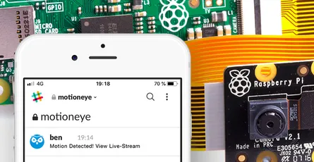 MotionEyeOs: Benachrichtigung bei Bewegungserkennung via Slack - motion push notification