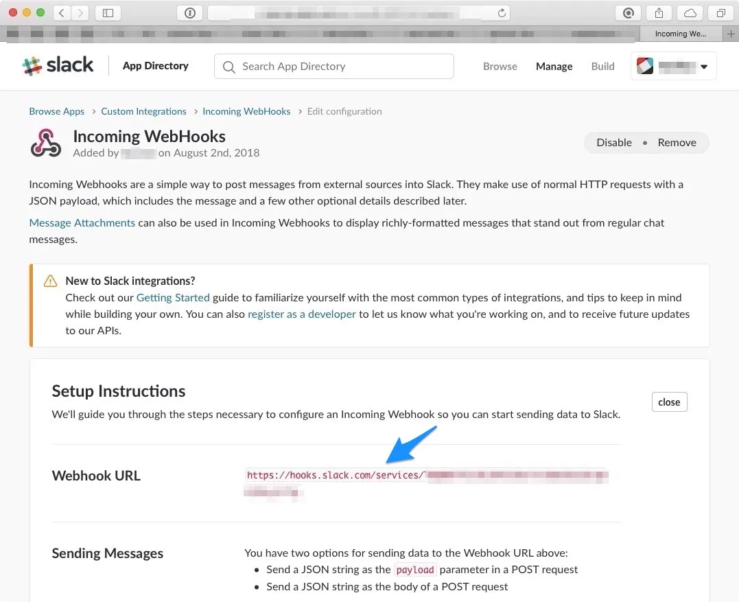 motioneyeos slack push notification motion bewegungserkennung benachrichtigung 