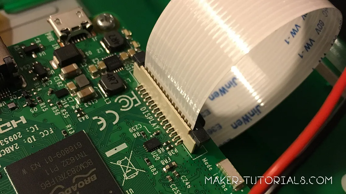 Raspberry Pi Touchscreen installieren 7 Zoll Touchscreen  DSI Kabel Cable