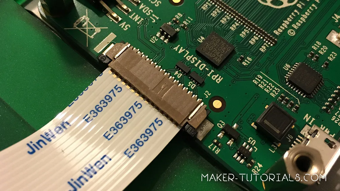 Raspberry Pi Touchscreen installieren 7 Zoll Touchscreen  DSI Kabel Controller Boad