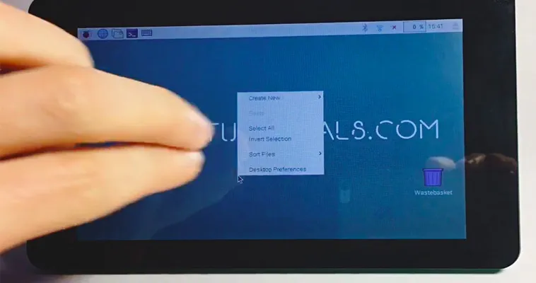 Raspberry Pi Touchscreen Rechtsklick (rechte Maustaste) aktivieren mit twofing - Raspbian Jessie