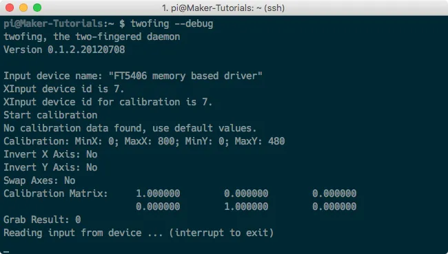 Raspberry Pi Touchscreen Rechtsklick rechte Maustaste two finger right click Raspbian Jessie