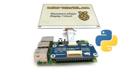 Waveshare e-Paper python Demo-Code auf dem Raspberry Pi 3 installieren - raspbian eink