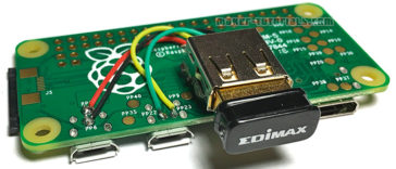 Raspberry Pi Zero USB Type-A Buchse Female add erweitern anlöten EDIMAX EW-7811UN